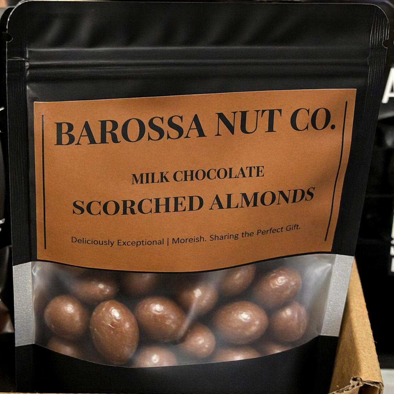 Scorched Chocolate Almonds