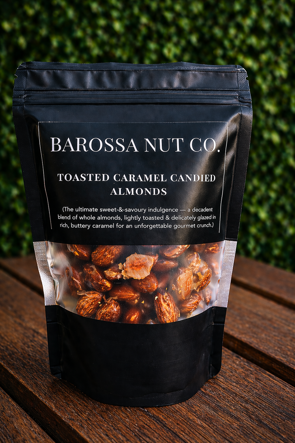 Toasted Caramel Candied Almonds